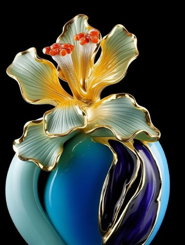Cloisonne Iris Orb