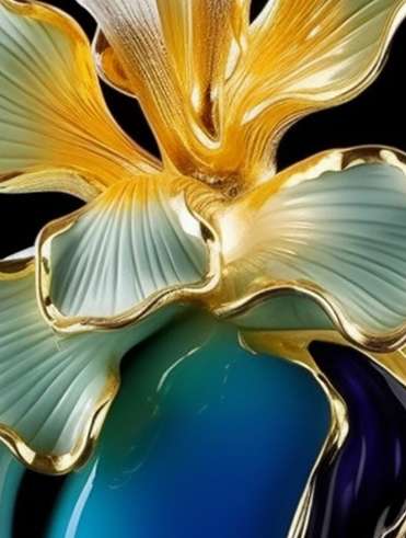 Cloisonne Iris Orb